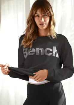 Hot Bench. Sweatshirt Schwarz-Taupe
