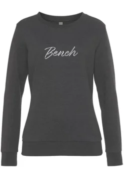 Discount Bench. Sweatshirt"-Loungeshirt" Anthrazit Meliert