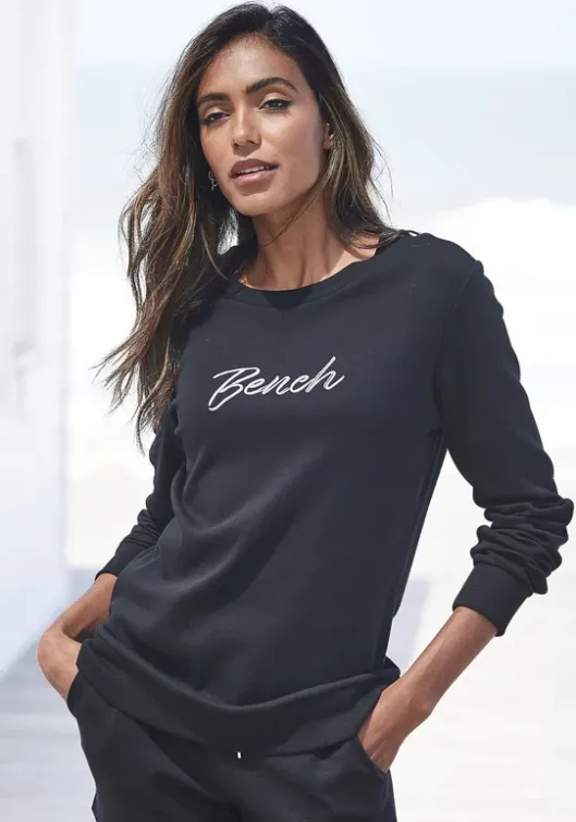 Discount Bench. Sweatshirt"Loungeshirt" Schwarz