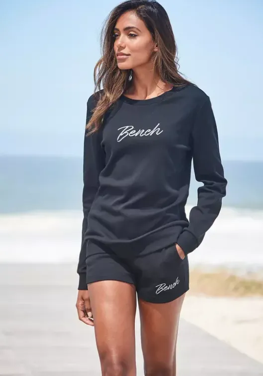 Discount Bench. Sweatshirt"Loungeshirt" Schwarz