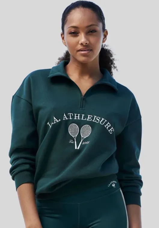 Sale LASCANA ACTIVE Sweatshirt"Tennis" Grun