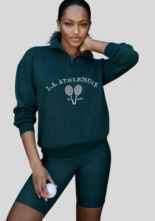 Sale LASCANA ACTIVE Sweatshirt"Tennis" Grun