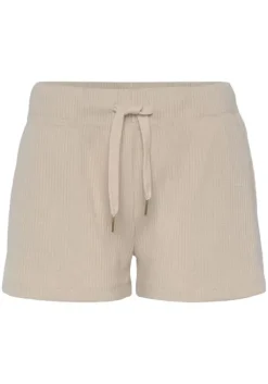 Outlet s.Oliver Sweatshorts"- Kurze Hose Aus Ripp-Qualitat" Creme