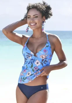 Online s.Oliver Tankini-Top"Maya" Blau-Bedruckt