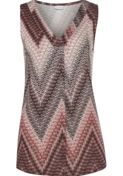 Outlet LASCANA Tanktop Sand-Bordeaux Bedruckt