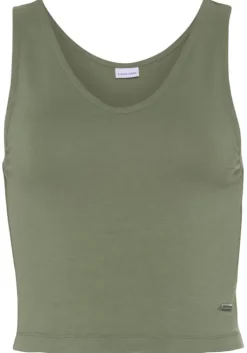 Discount LASCANA Tanktop Dunkelgrun