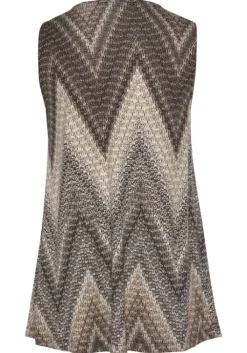 Best LASCANA Tanktop Schwarz-Braun-Creme Bedruckt