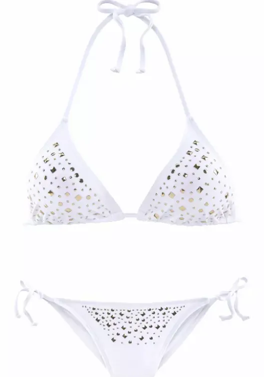 Clearance JETTE Triangel-Bikini Weis