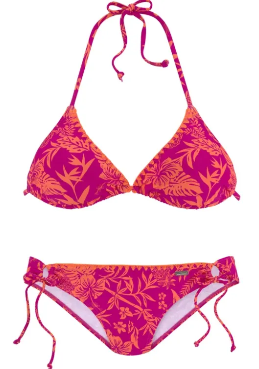 New Venice Beach Triangel-Bikini"Kensi" Rot-Orange
