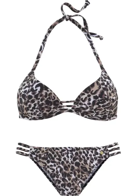 Sale LASCANA Triangel-Bikini"Raubi" Braun-Bedruckt