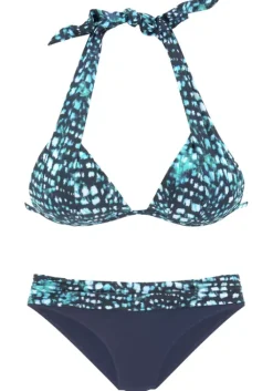 Hot Bruno Banani Triangel-Bikini"Taki" Marine-Bedruckt