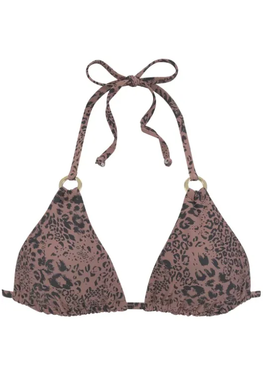 Online LASCANA Triangel-Bikini-Top"Asha" Braun-Schwarz