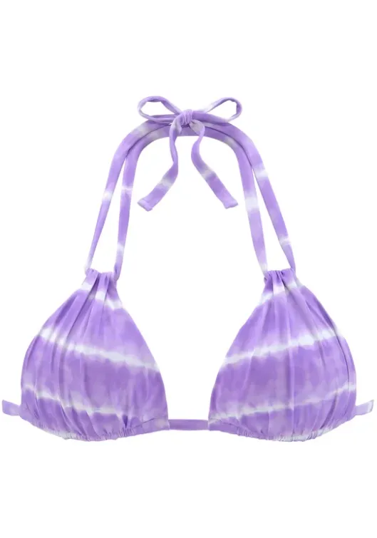 Discount s.Oliver Triangel-Bikini-Top"Enja" Lila-Weis