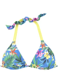 Outlet Venice Beach Triangel-Bikini-Top"Hanni" Blau-Bedruckt