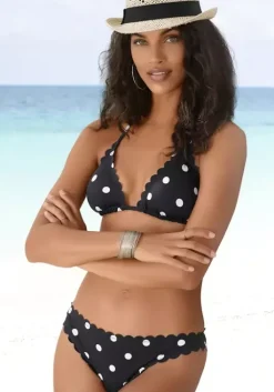 New LASCANA Triangel-Bikini-Top"Jada" Schwarz-Weis