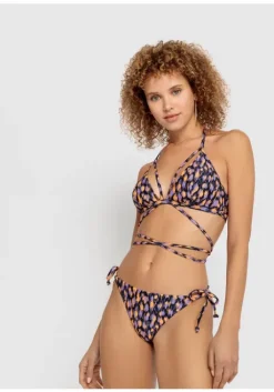 Sale LSCN by LASCANA Triangel-Bikini-Top"Lavista" Schwarz Bedruckt