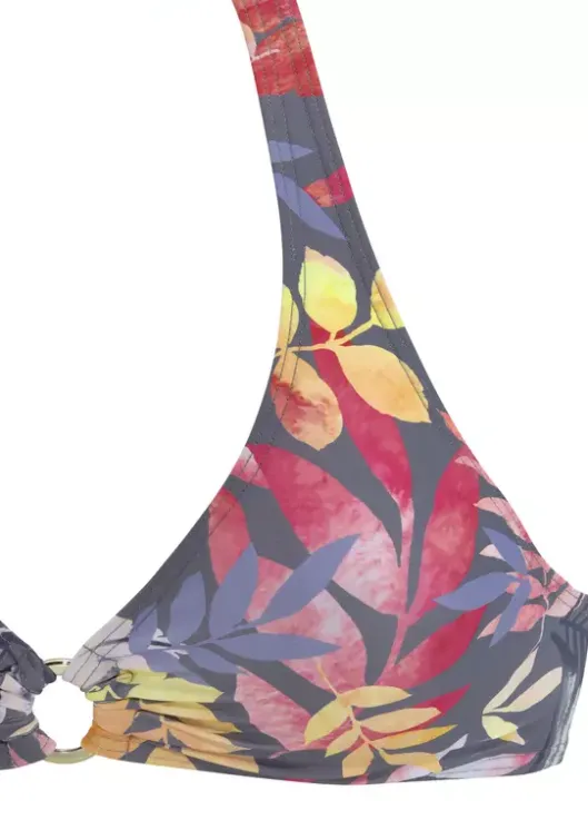 Sale Vivance Triangel-Bikini-Top"Leilani" Grau-Bedruckt