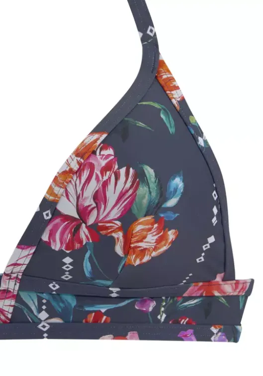 Sale Sunseeker Triangel-Bikini-Top"Modern" Marine-Bedruckt