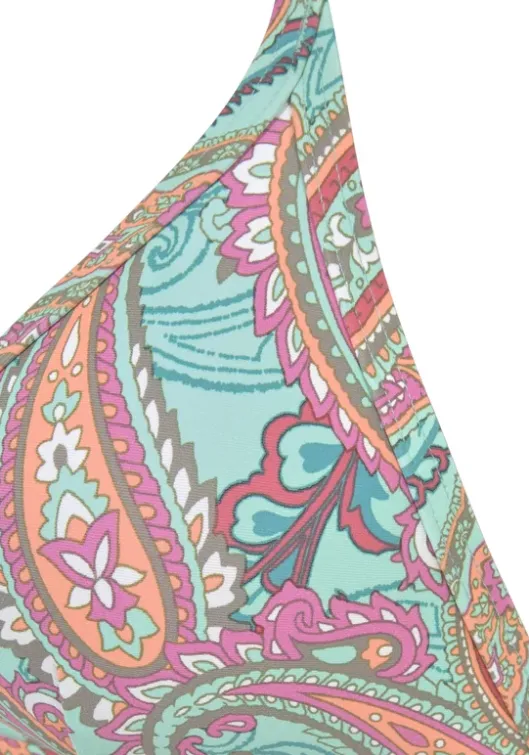 Clearance Venice Beach Triangel-Bikini-Top"Paislee" Mint-Bedruckt