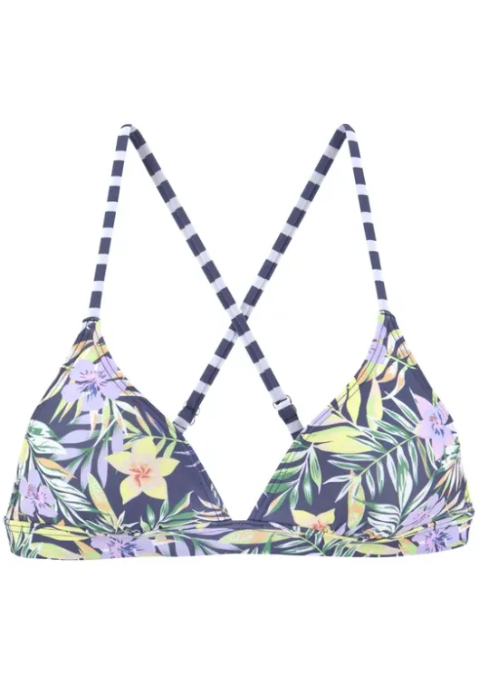 Clearance Venice Beach Triangel-Bikini-Top"Summer" Marine-Zitrone
