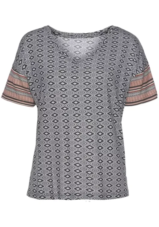 Online Vivance Dreams T-Shirt Braun Gemustert
