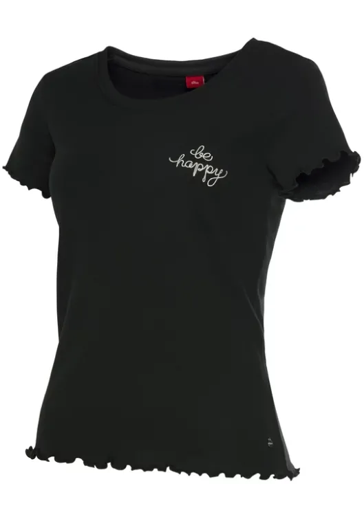 Hot s.Oliver T-Shirt Schwarz