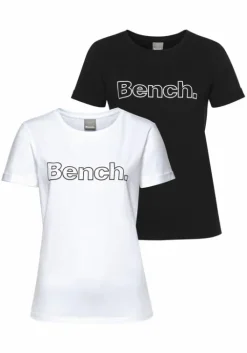 Sale Bench. T-Shirt Schwarz, Weis