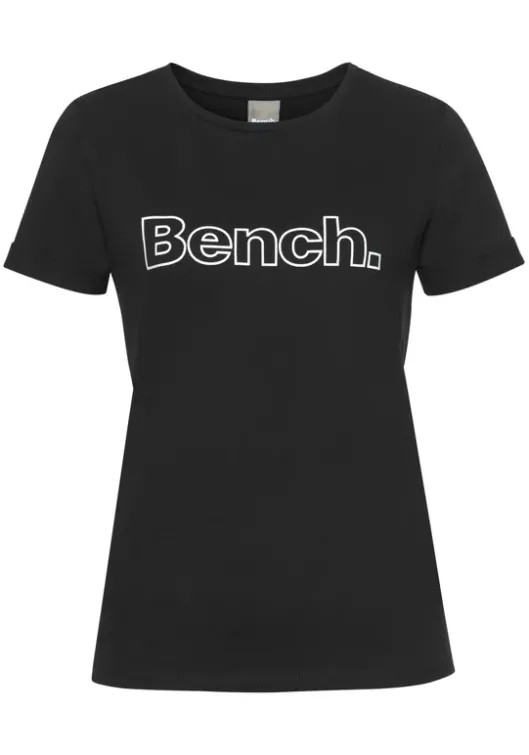 Sale Bench. T-Shirt Schwarz, Weis