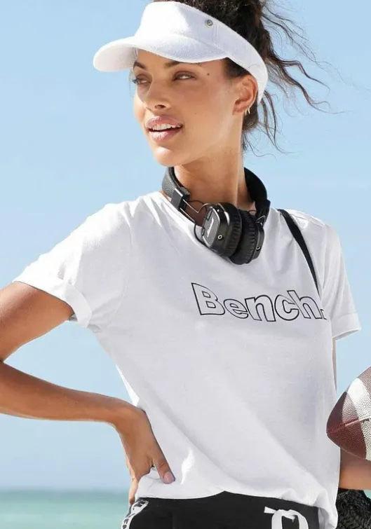 Sale Bench. T-Shirt Schwarz, Weis