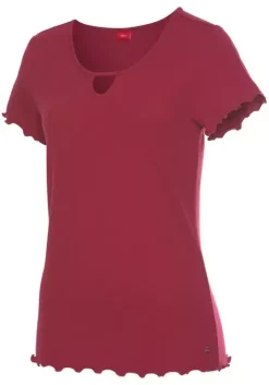 Clearance s.Oliver T-Shirt Weinrot
