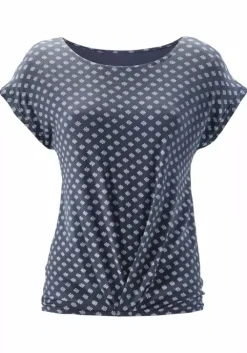 LASCANA T-Shirt Rauchblau