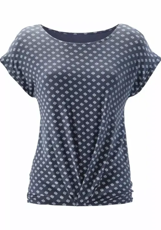 LASCANA T-Shirt Rauchblau