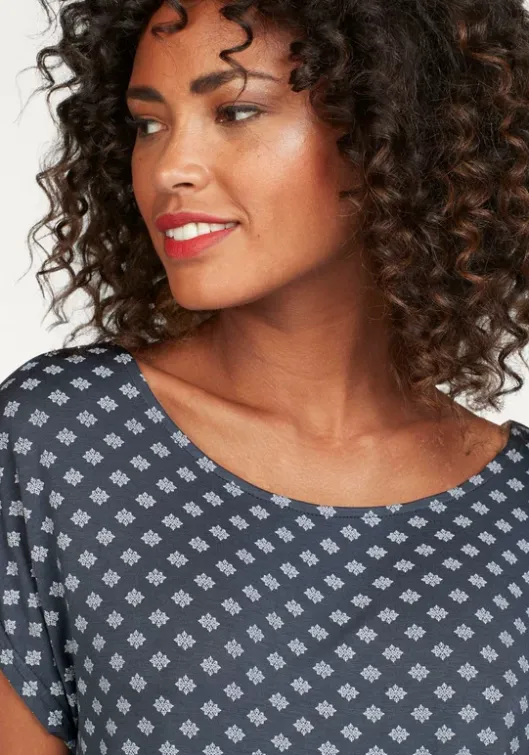 LASCANA T-Shirt Rauchblau