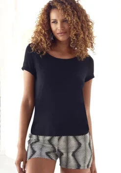 Clearance LASCANA T-Shirt Schwarz