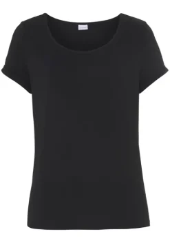Clearance LASCANA T-Shirt Schwarz