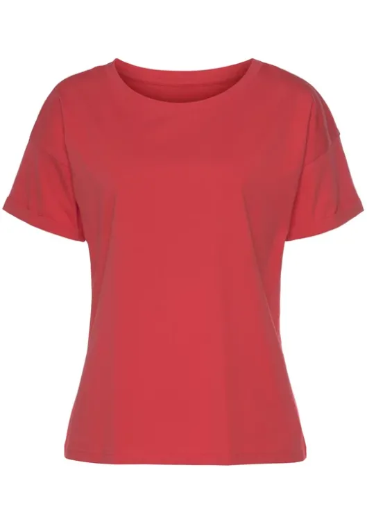 New T-Shirt"Mit Armelaufschlag" Homewear-Oberteile