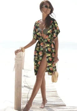 Hot LASCANA Tunika Khaki Bedruckt