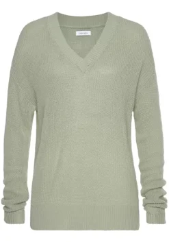 Outlet LASCANA V-Ausschnitt-Pullover Mint