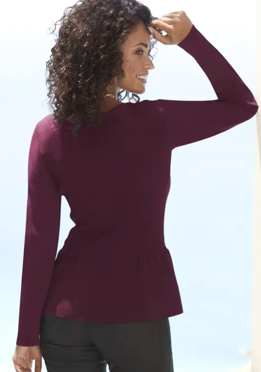 New V-Ausschnitt-Pullover Pullover