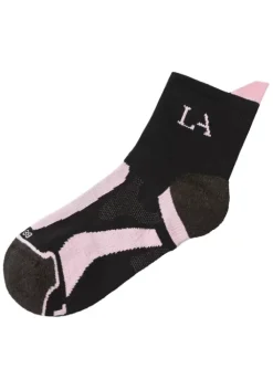 Clearance LASCANA ACTIVE Wandersocken 1X Schwarz-Lila, 1X Schwarz-Rosa, 1X Schwarz-Grun