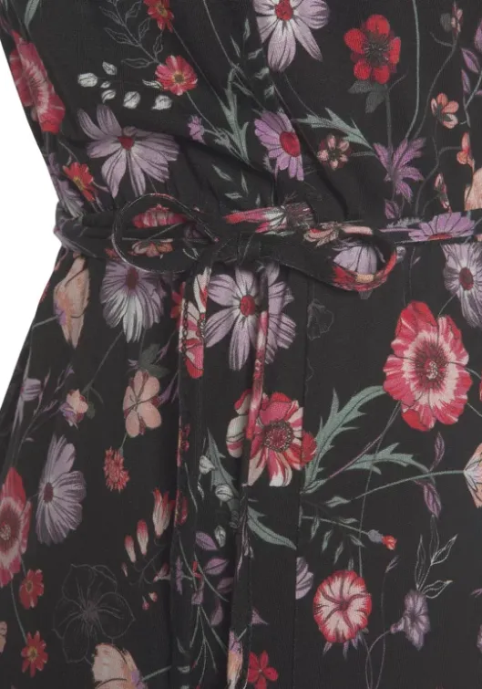 Sale LASCANA Wickelkleid Schwarz-Bedruckt