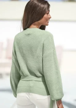 Hot LASCANA Wickelstrickjacke Mint