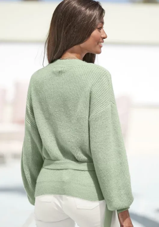 Hot LASCANA Wickelstrickjacke Mint