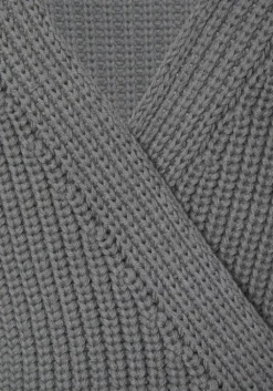 Discount LASCANA Wickelstrickjacke Grau